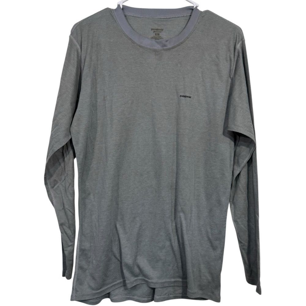 Patagonia Grey Long Sleeve Base Layer T-Shirt